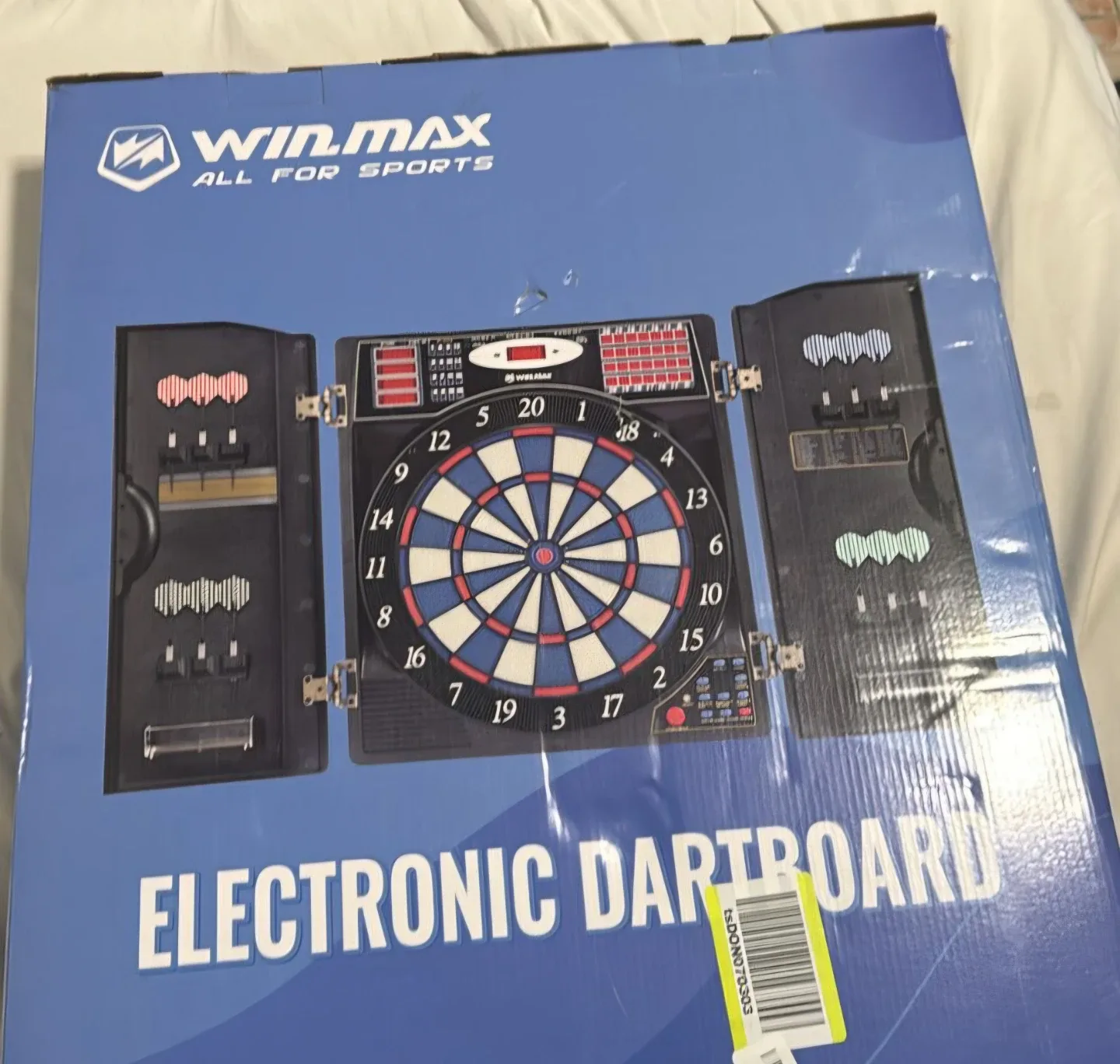 WIN.MAX Electronic Dart Board Cabinet Set