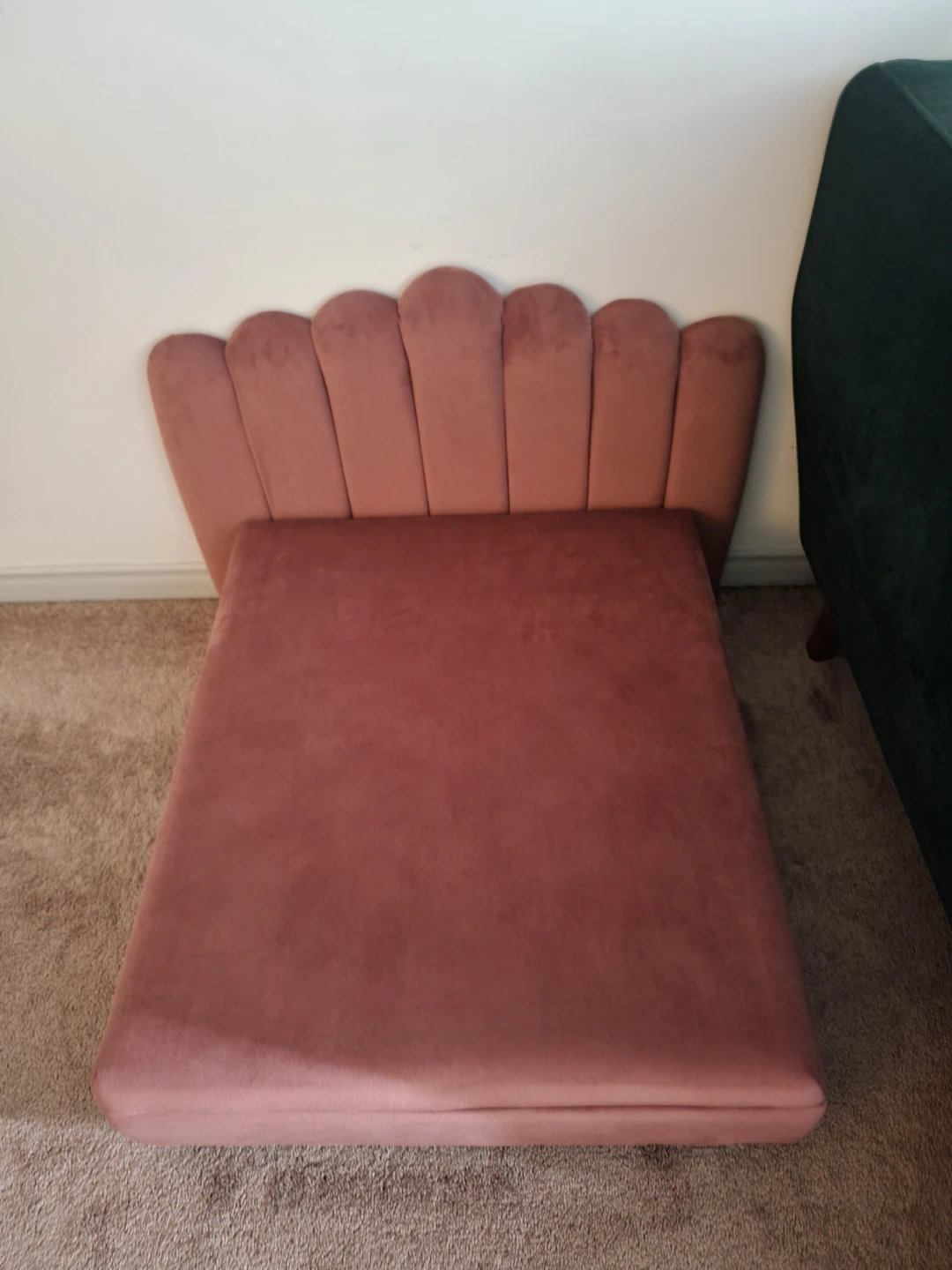 Pink Velvet Pet Bed - photo 3