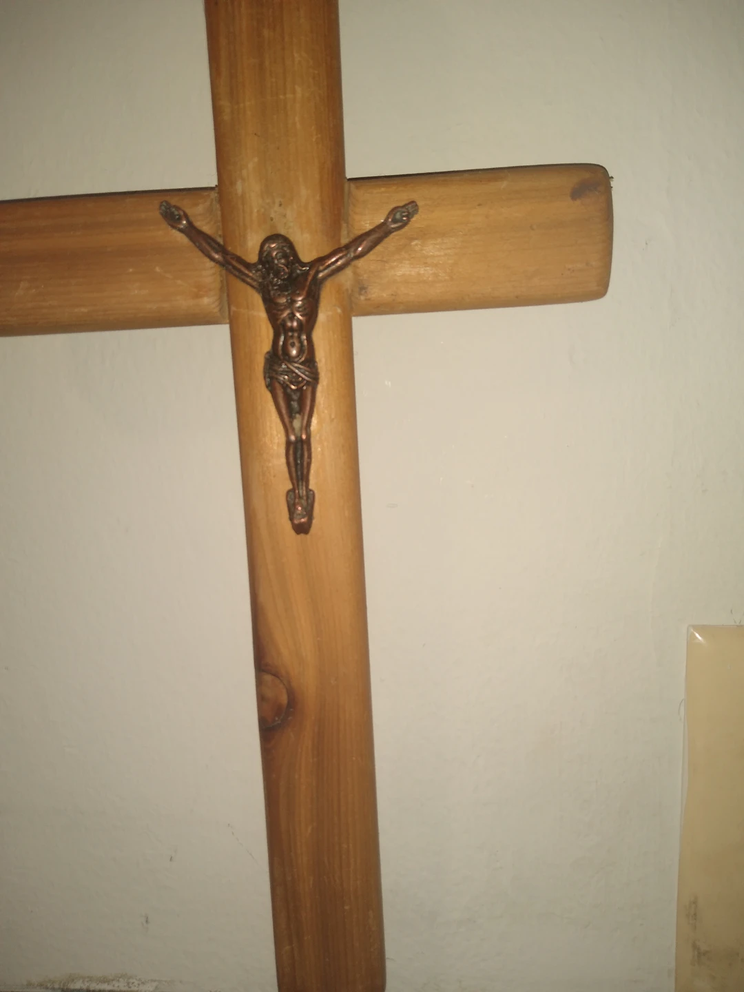 Handmade hand carved wooden cross - photo 2
