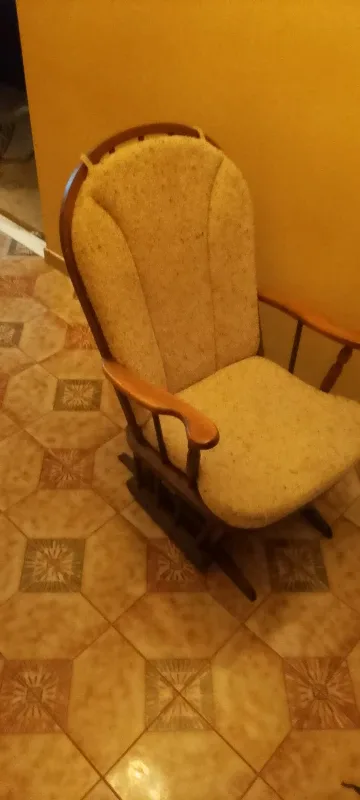 Gliding Rocking Chair - Cream/Beige