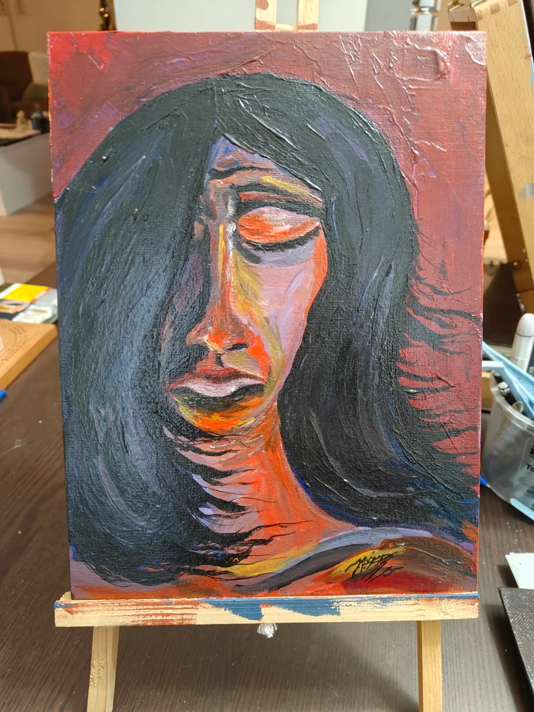 'Weary Days' art portrait