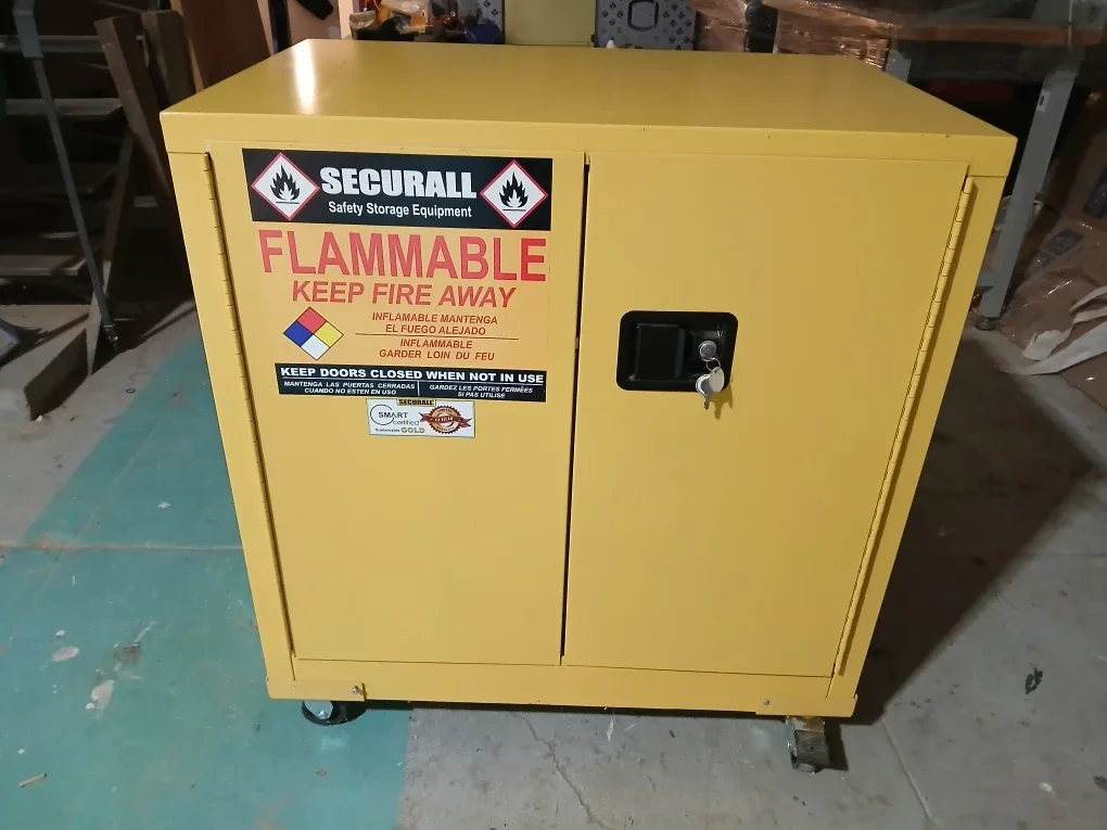 SECORALL Yellow Storage Cabinet - 36" x 42" image indicator(9)