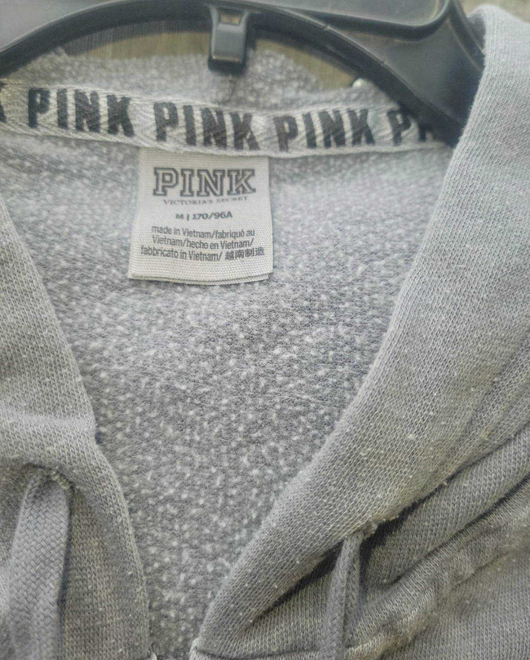 Victoria's Secret PINK Gray Hoodie Size M - photo 2