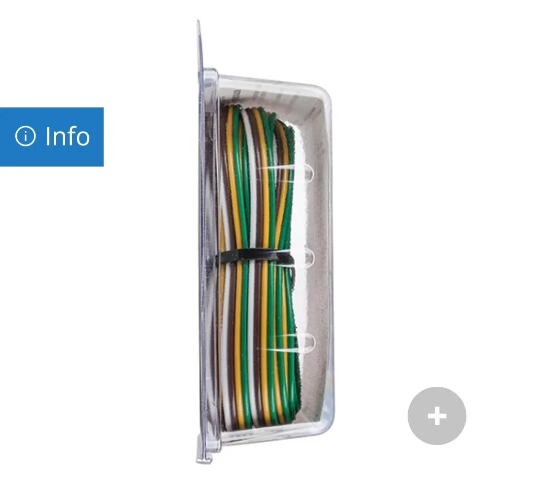 Brand New Wiring Connector, 4-Way Flat Extension, 24 ft. Length image indicator(2)