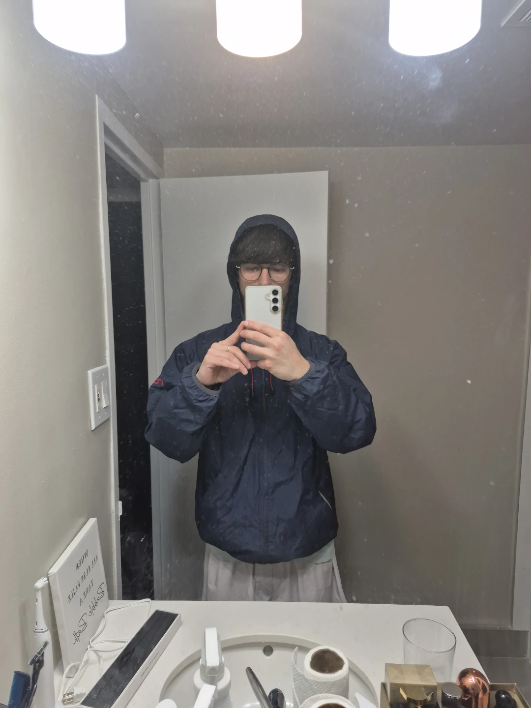 Roots Navy Blue Rain Jacket Vintage - XS - photo 2