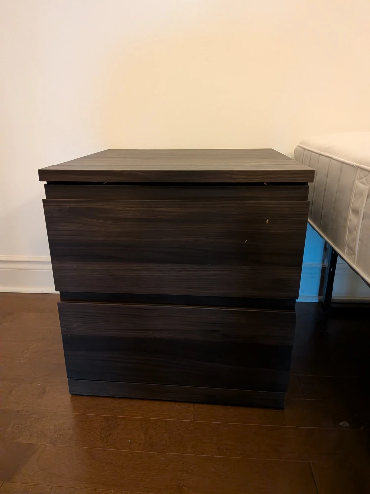 IKEA Malm Nightstand - Brown Wood - photo 2