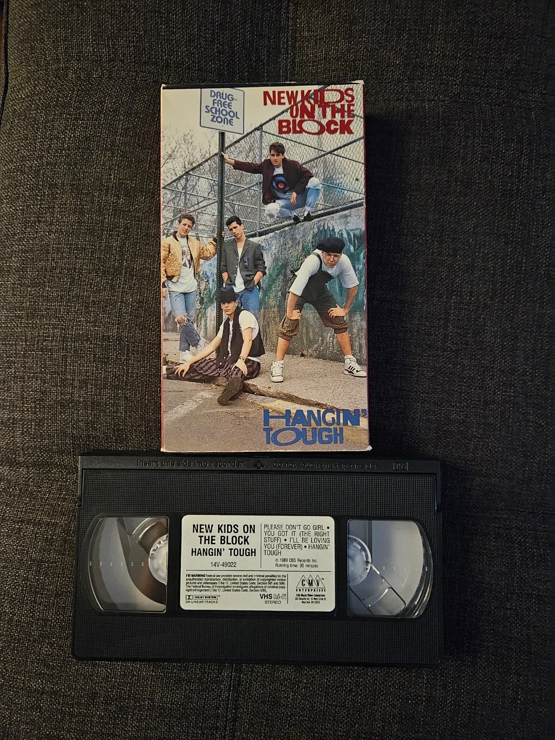 New Kids On The Block Hangin' Tough VHS Tape NKOTB