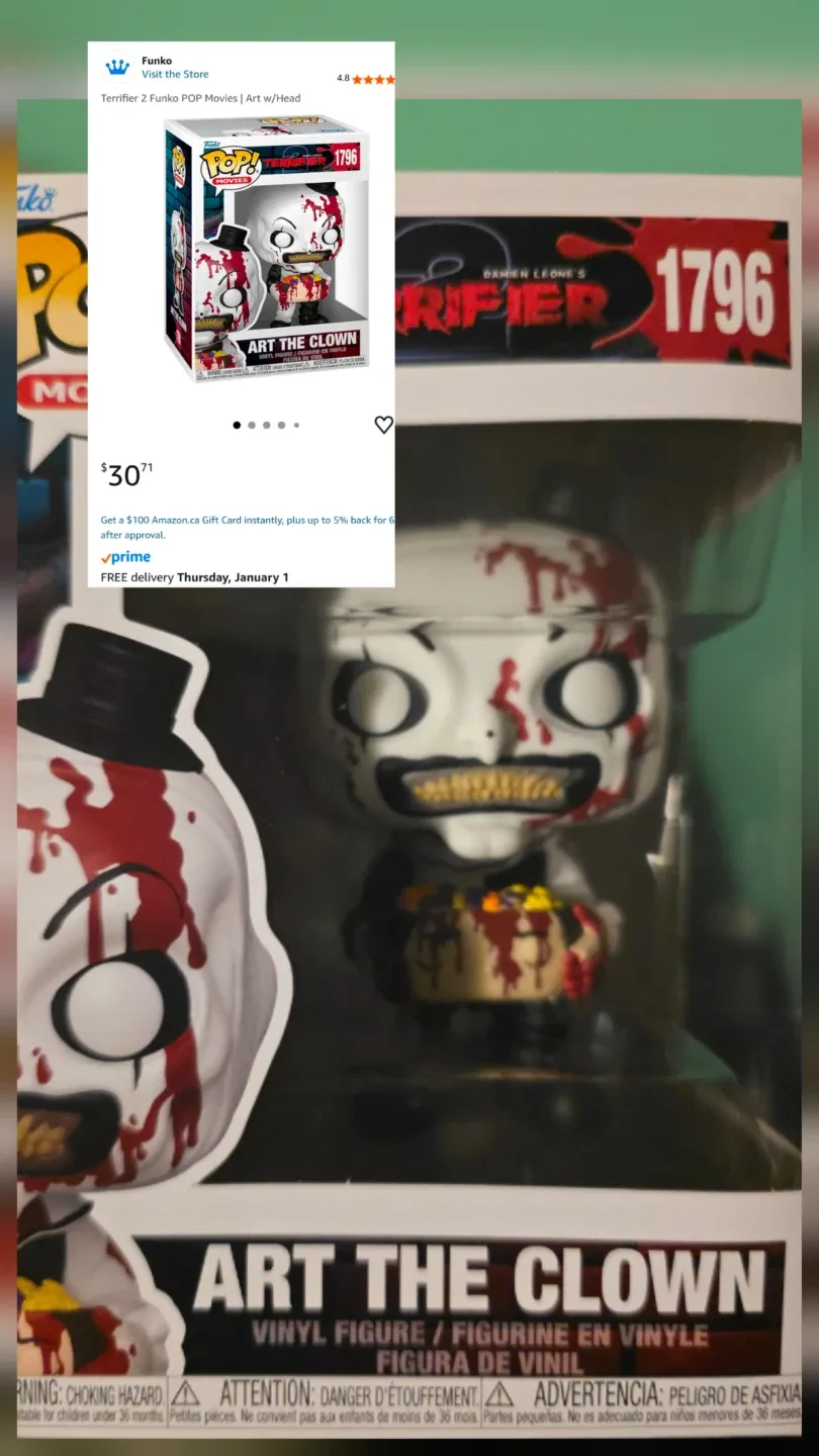 Funko POP Movies Terrifier 2 Art the Clown Vinyl Figure