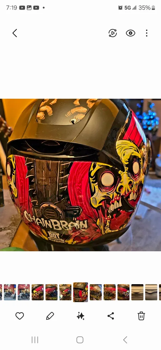 NNEW CHAINBRAIN MOTORCYCLE HELMET