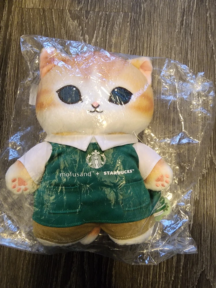 Mofusand x Starbucks  Orange Barista Cat Plush 22cm - photo 2