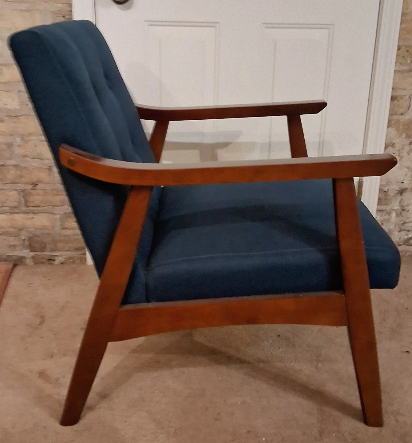 Mid-Century Modern Armchair - Blue - photo 3