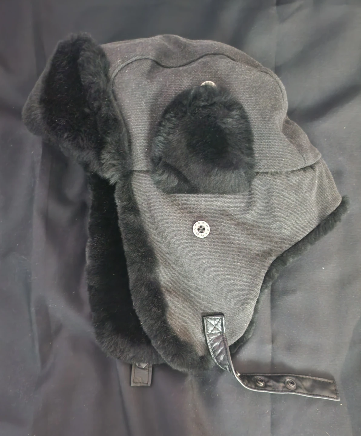 Crown Cap Signature Trapper Hat - Black