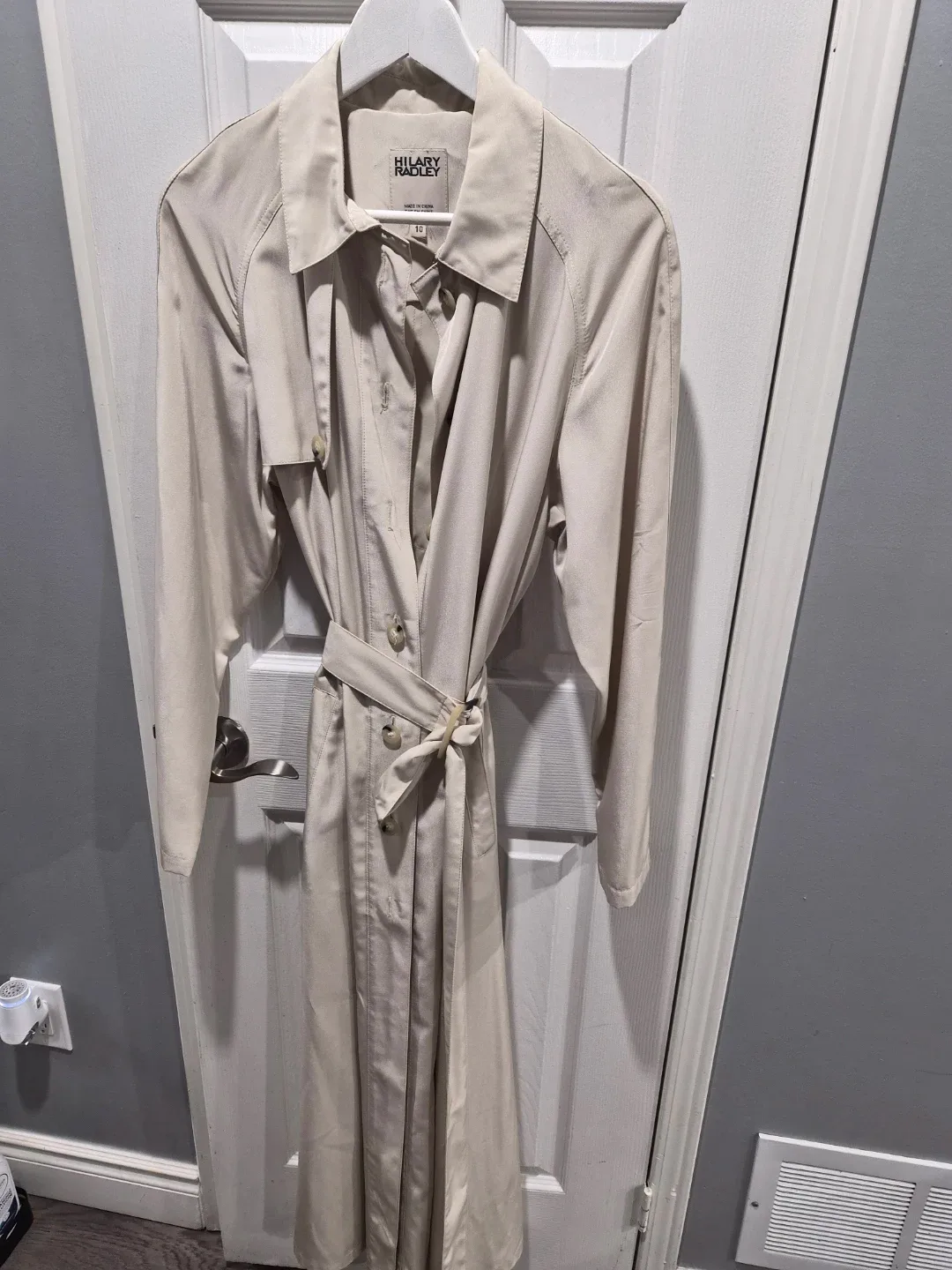 Hilary Radley Trench Coat - Size 10