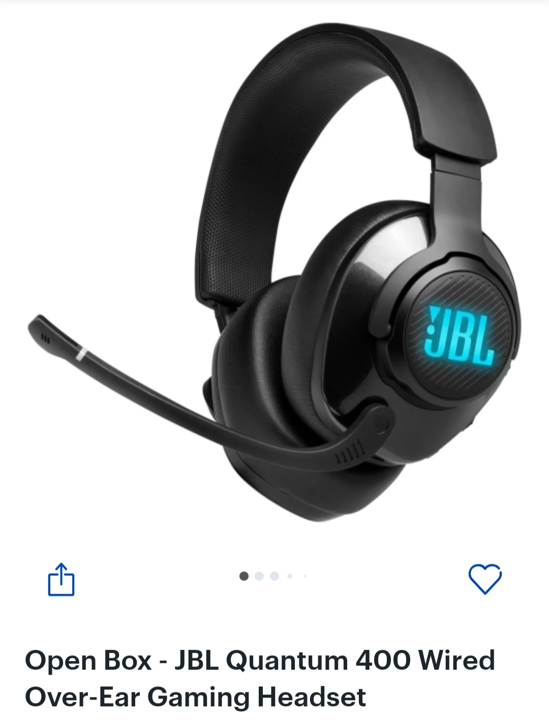 JBL Quantum 400 Wired Gaming Headset - Open Box - photo 2