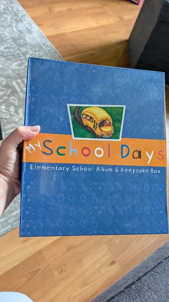 School Album & Keepsake Box #cleanout