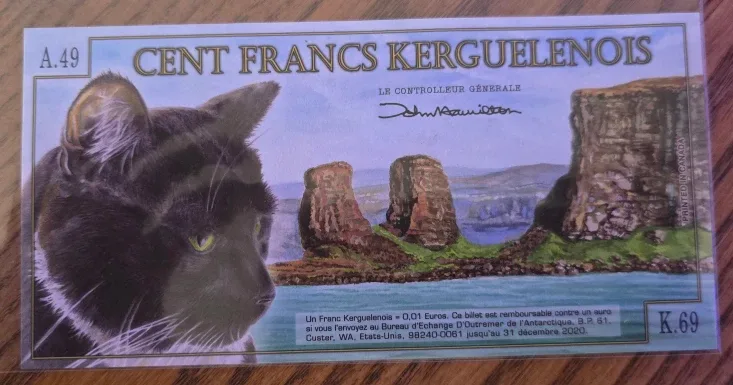 Archipel des Kerguelen 100 Francs Note - fantasy image indicator(2)