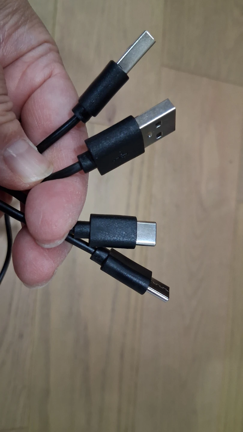 USB A USB C Fast Charging Cable x2, each 58cm Long