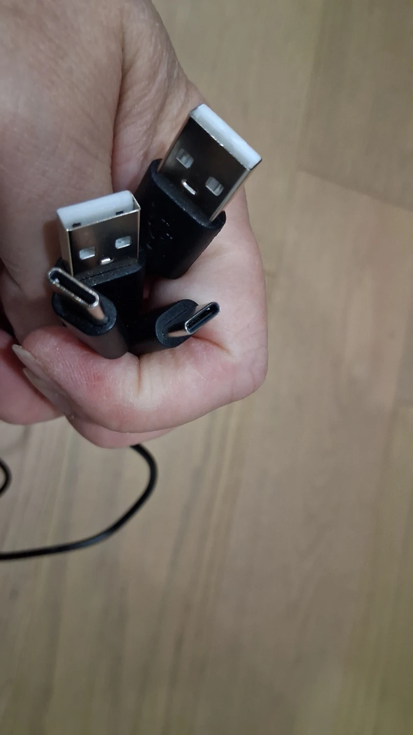 USB A USB C Fast Charging Cable x2, each 58cm Long - photo 2