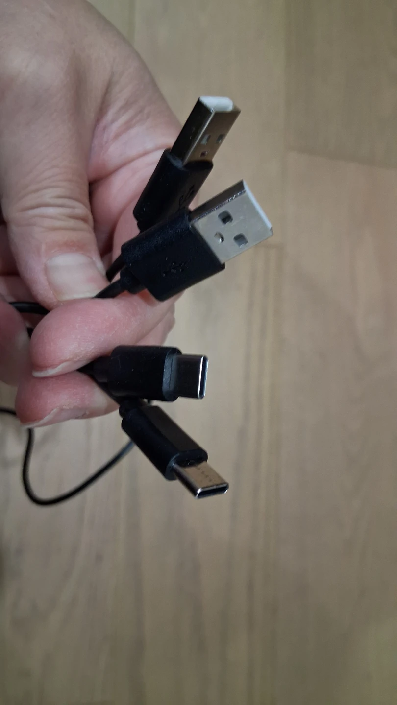 USB A USB C Fast Charging Cable x2, each 58cm Long - photo 4