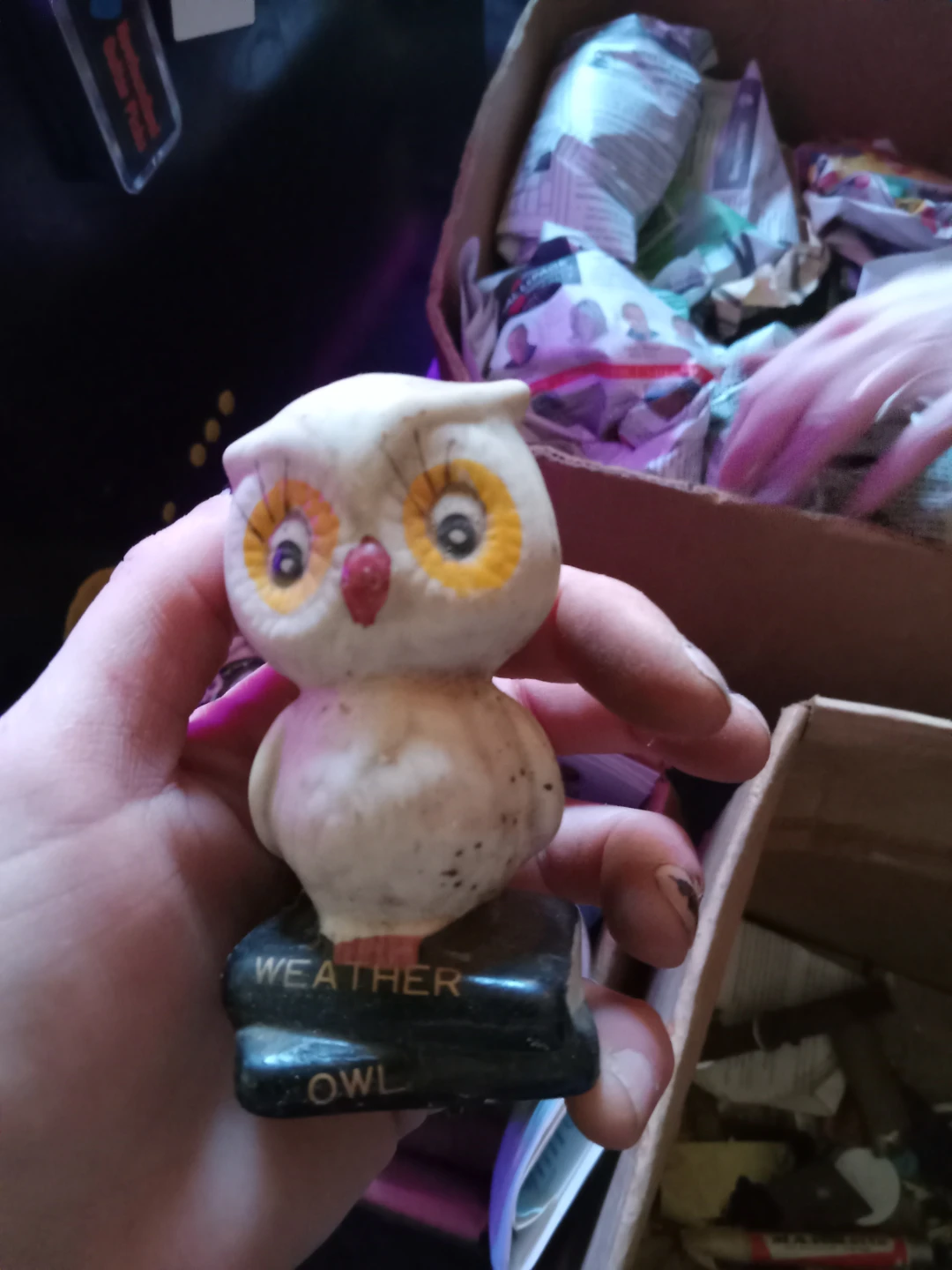 Vintage Weather Owl Figurine - photo 2