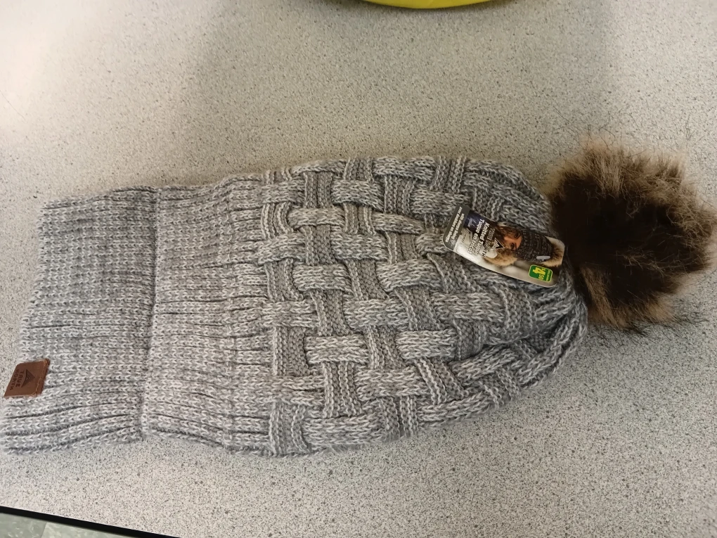 True North Toque with Pom Pom - Grey, New