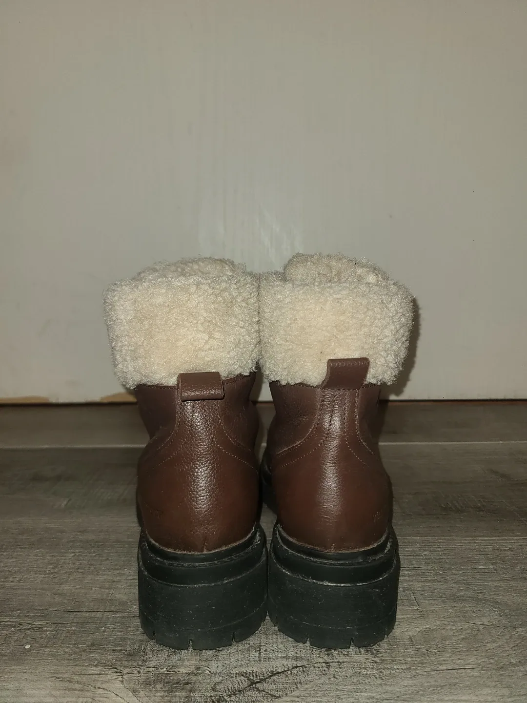 Brown Leather Winter Boots - Womens image indicator(4)