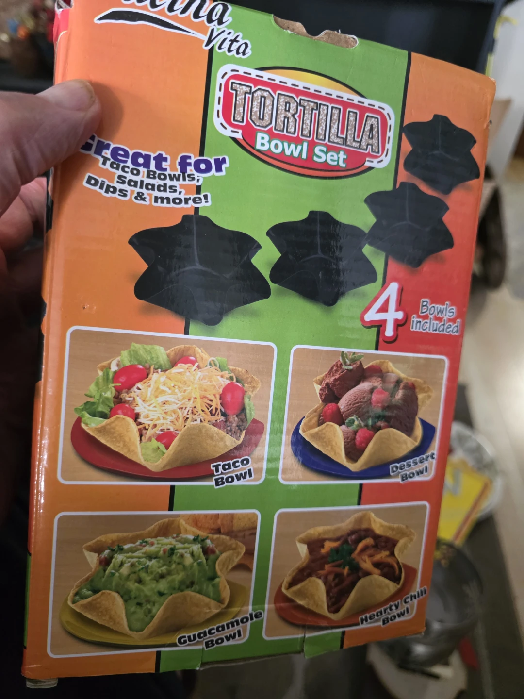 Cucina Vita Tortilla Bowl Set - New! - photo 3