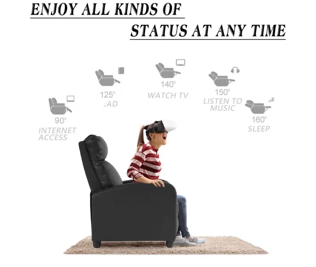 Black Massage Recliner Chair image indicator(4)