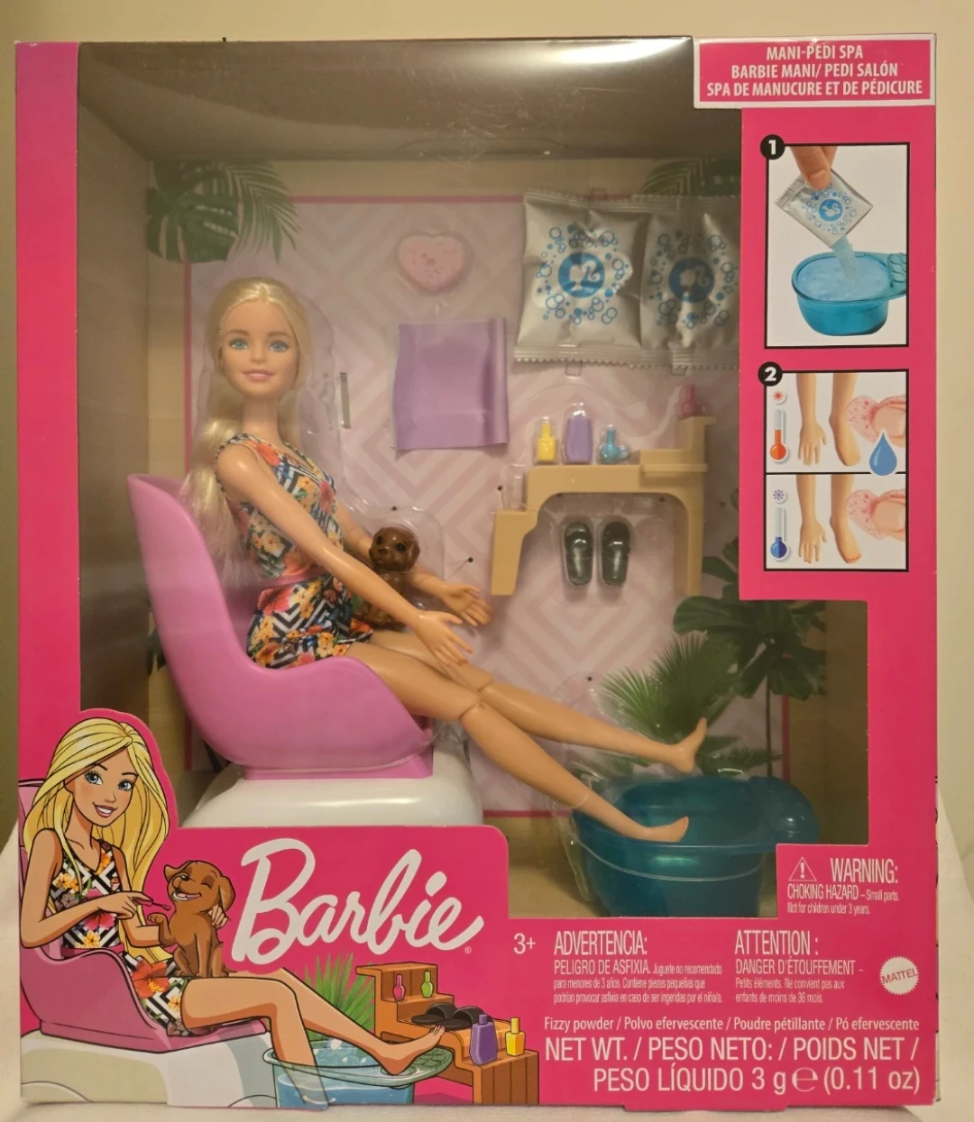 Barbie Mani-Pedi Salon Playset - New