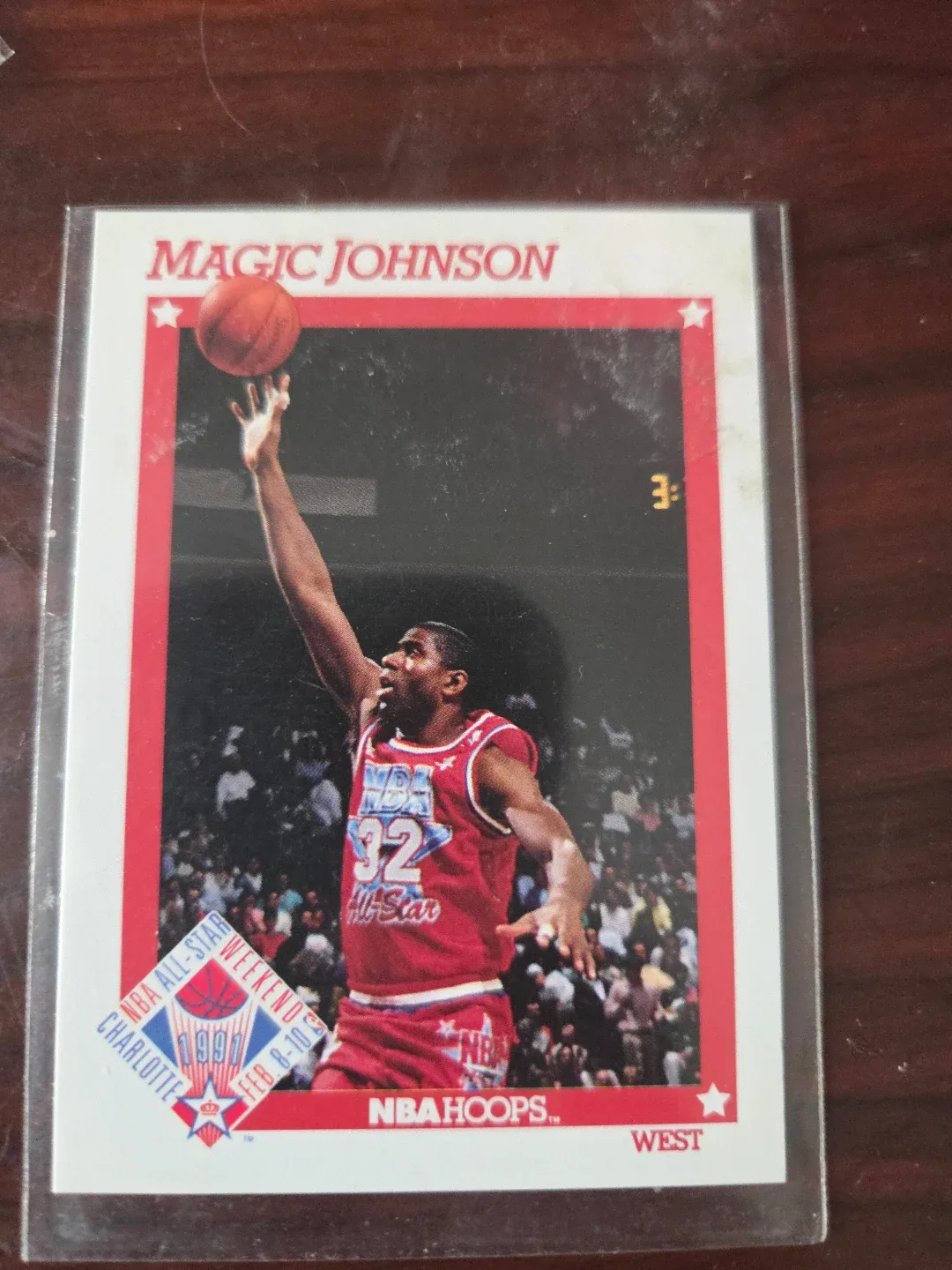 Magic Johnson 1991 NBA Hoops Trading Card