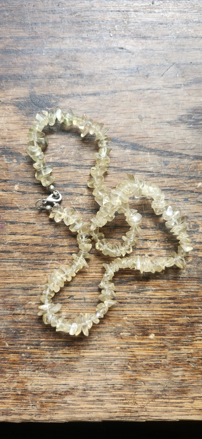 Citrine Chip Stone Necklace