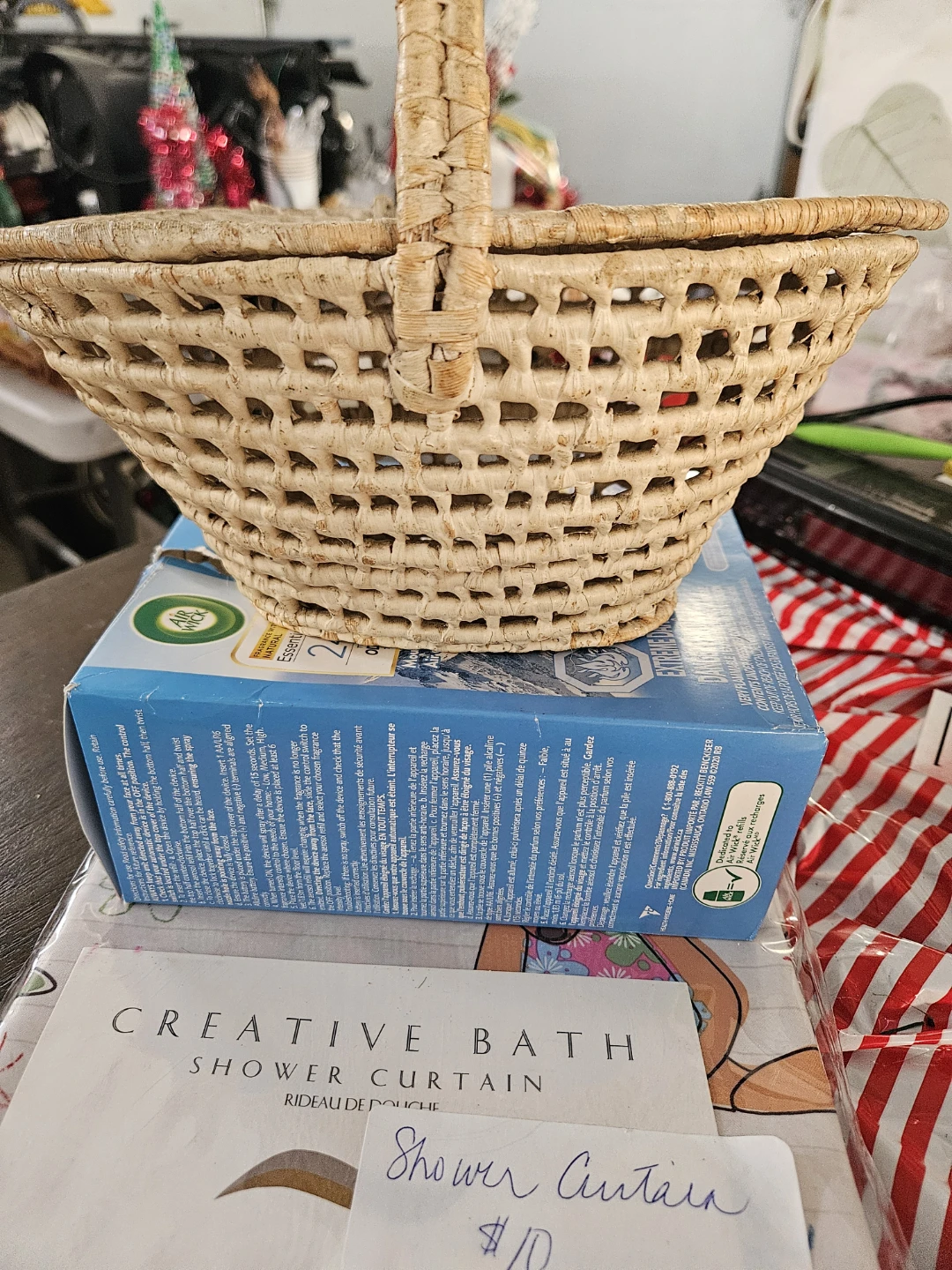 Creative Bath Shower Curtain, Air Wick and basket - photo 4
