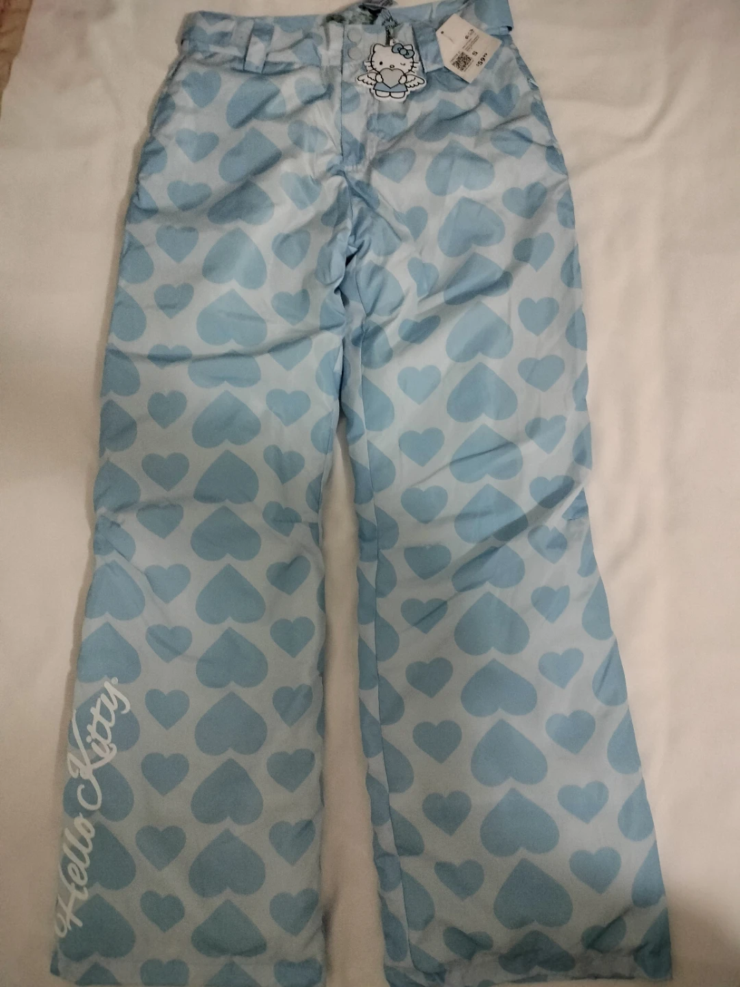 Hello Kitty Snow Pants - Blue with Hearts