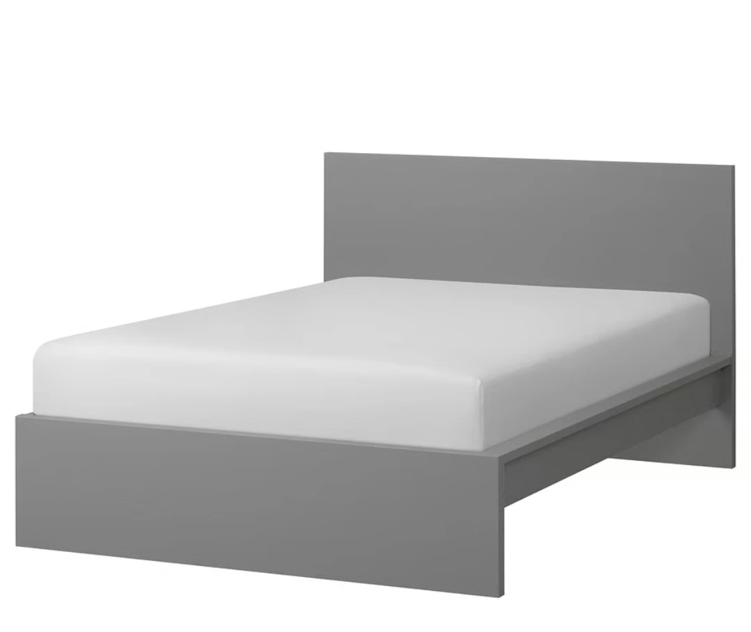 Ikea malm Queen size bed and bedside storage box - photo 2