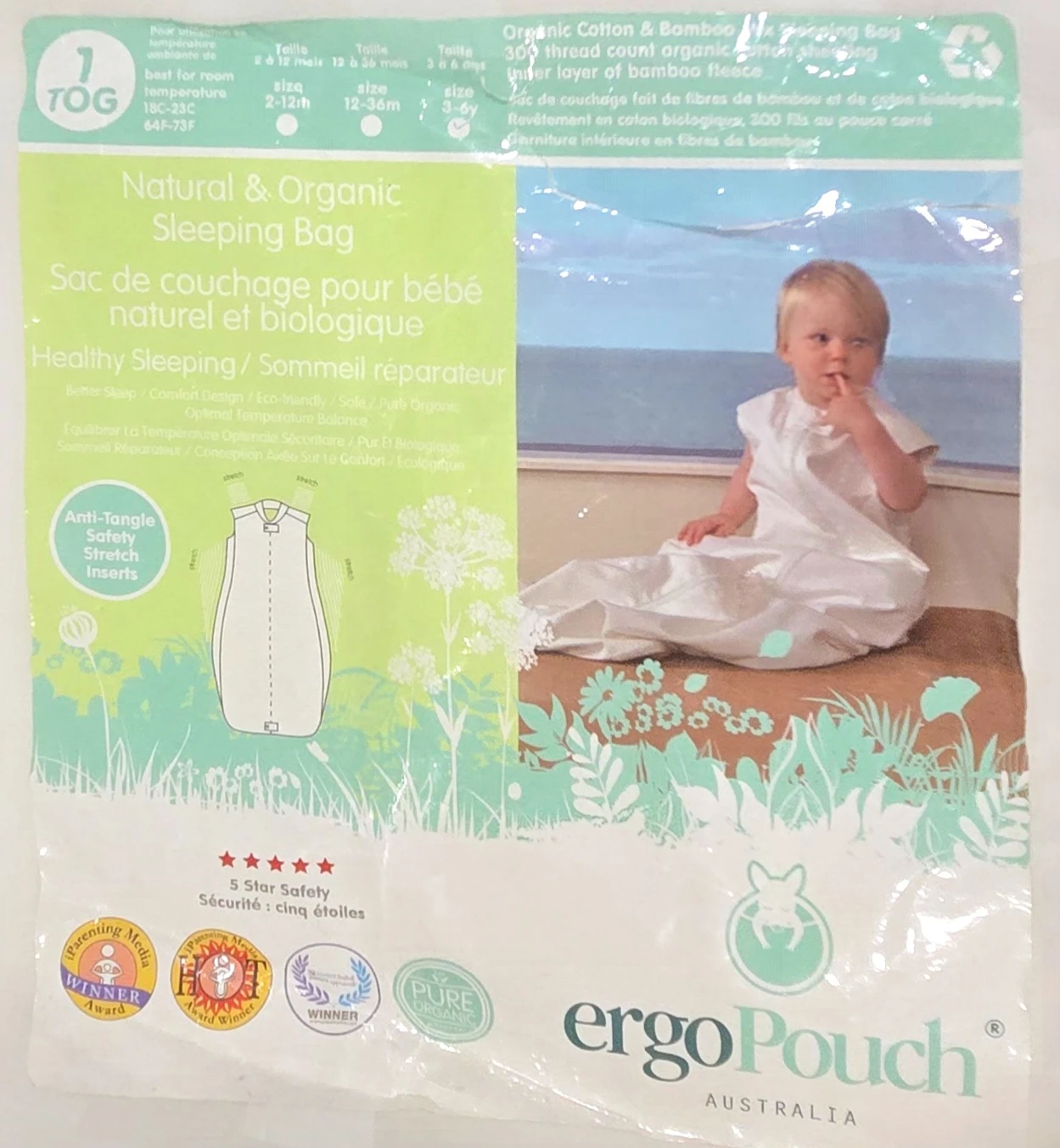 NEW Ergo Pouch Sleep Bag Australia 3-6y