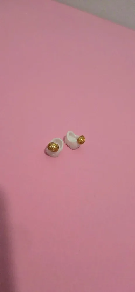 Lol doll, white gold heels, shoes sz fit all #cleanout kid 9+