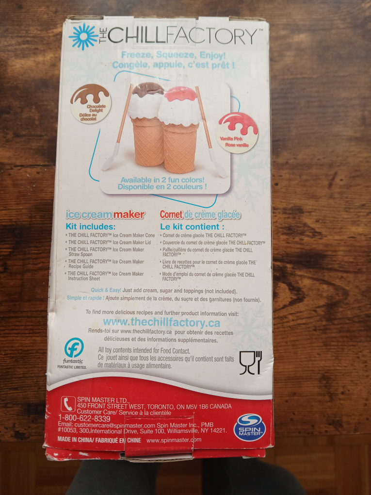 Chill Factory Ice Cream Maker - New in Box! - photo 2