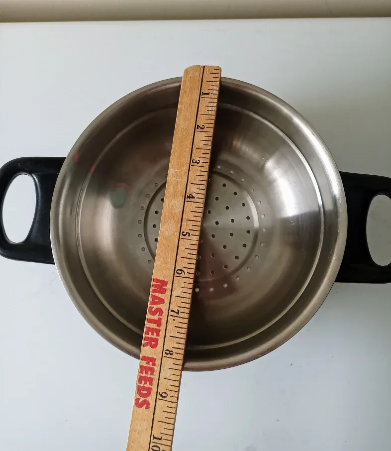 8¼" Stainless Steel Steamer Insert  #Cleanout image indicator(4)