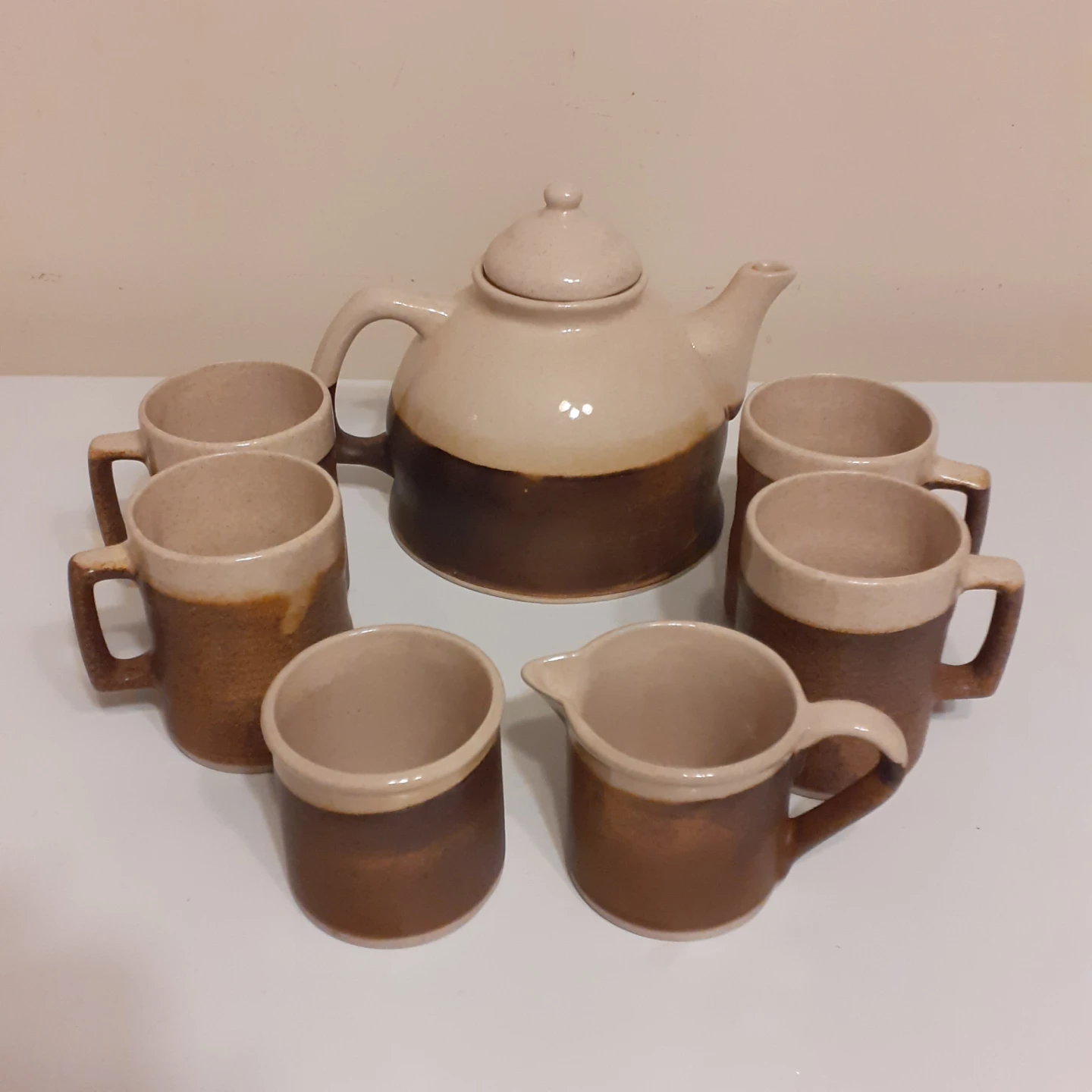 Ceramic Teapot + Mugs