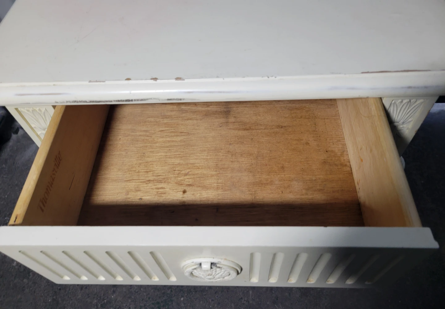 Vintage Nightstand with Drawer & Door - photo 5