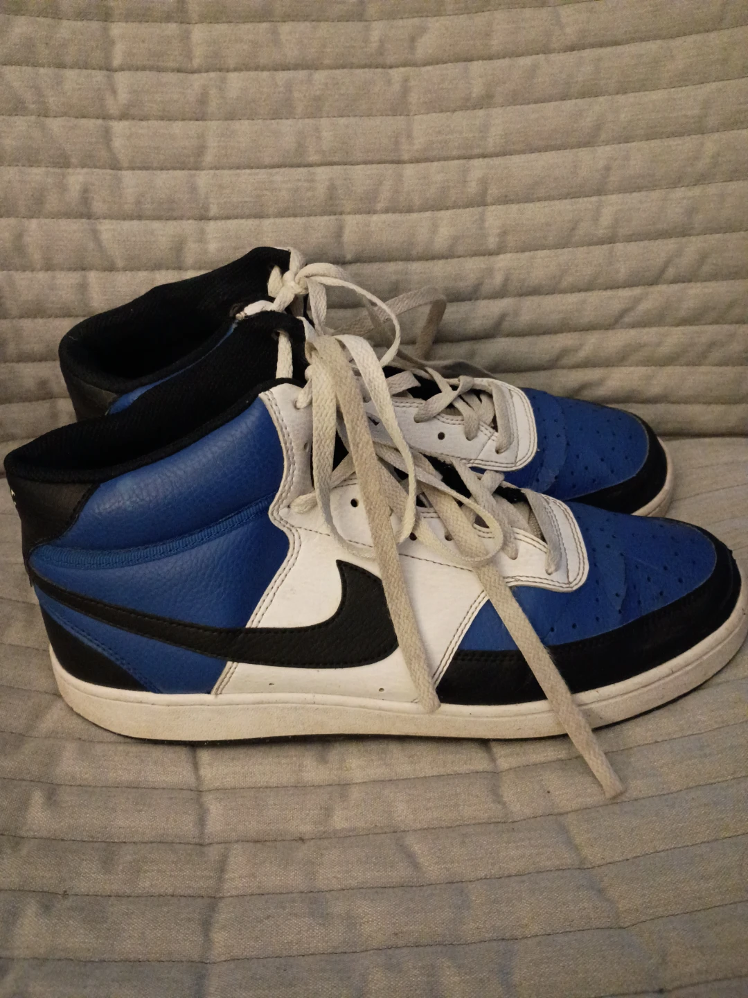 Nike Court Vision Mid Sneakers - Blue, White, Black - Size 11.5 - photo 2
