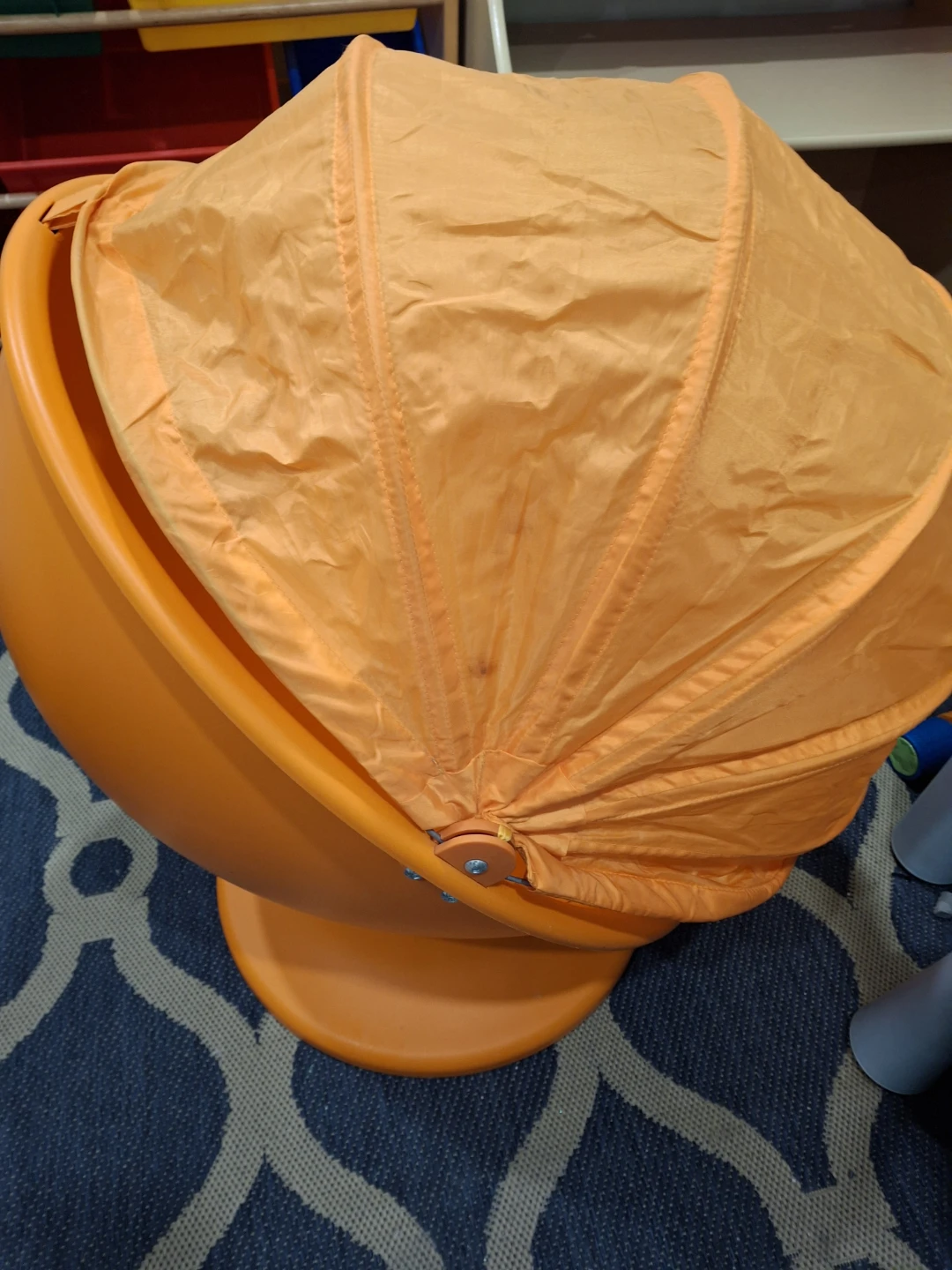 Kids Orange Pod Chair