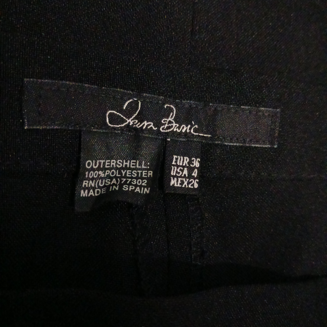 Ladies black straightleg dress pants #cleanout - photo 3