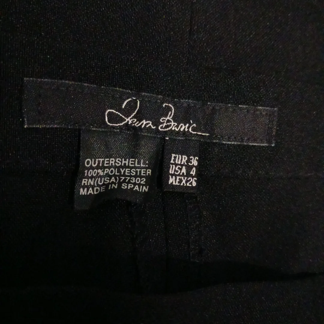 Ladies black straightleg dress pants #cleanout image indicator(3)