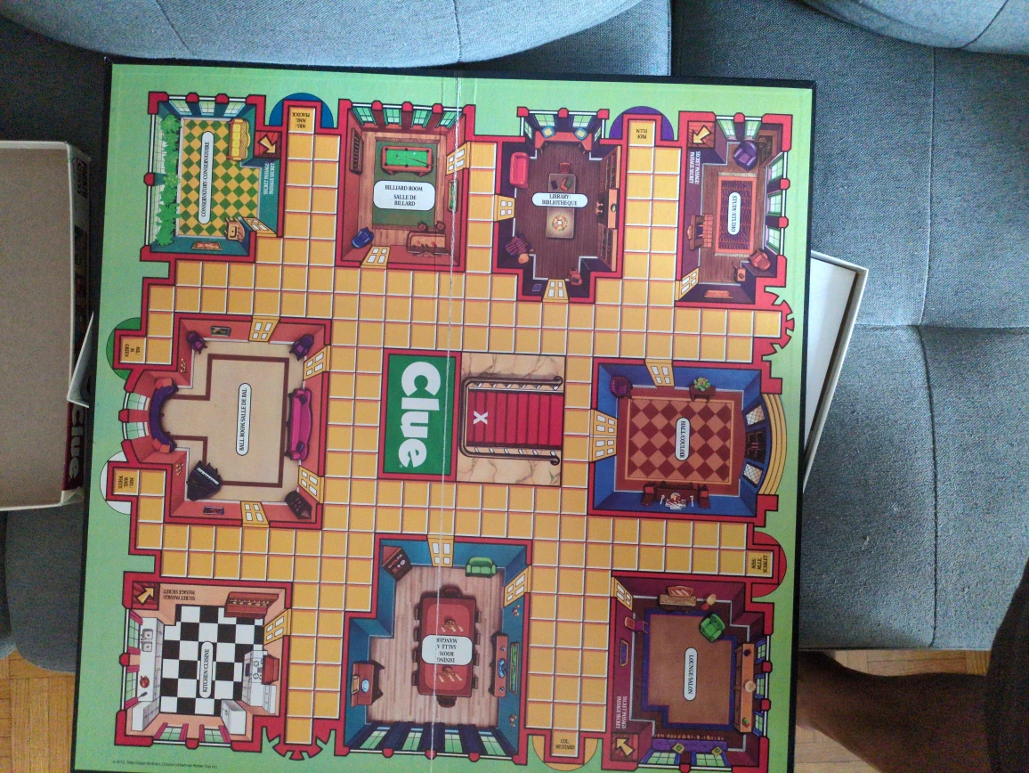 1986 Original Clue Classic Detective Game - Parker Brothers - photo 3