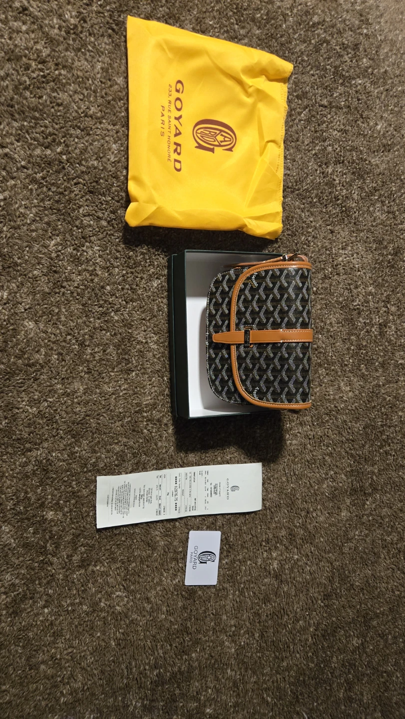 Goyard bag black and brown