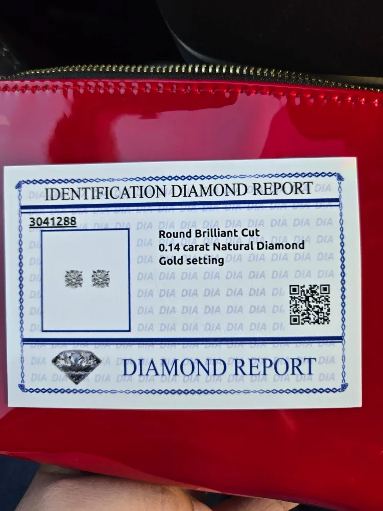 Natural Diamond Earrings in 18k Gold image indicator(5)