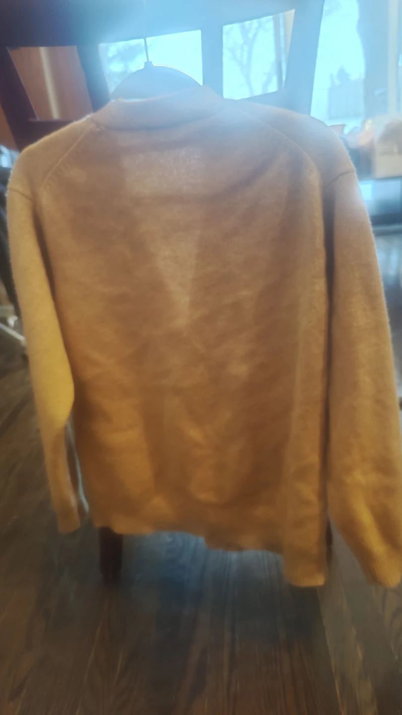 Longwen Cardigan Sweater - Mustard Colour - photo 2