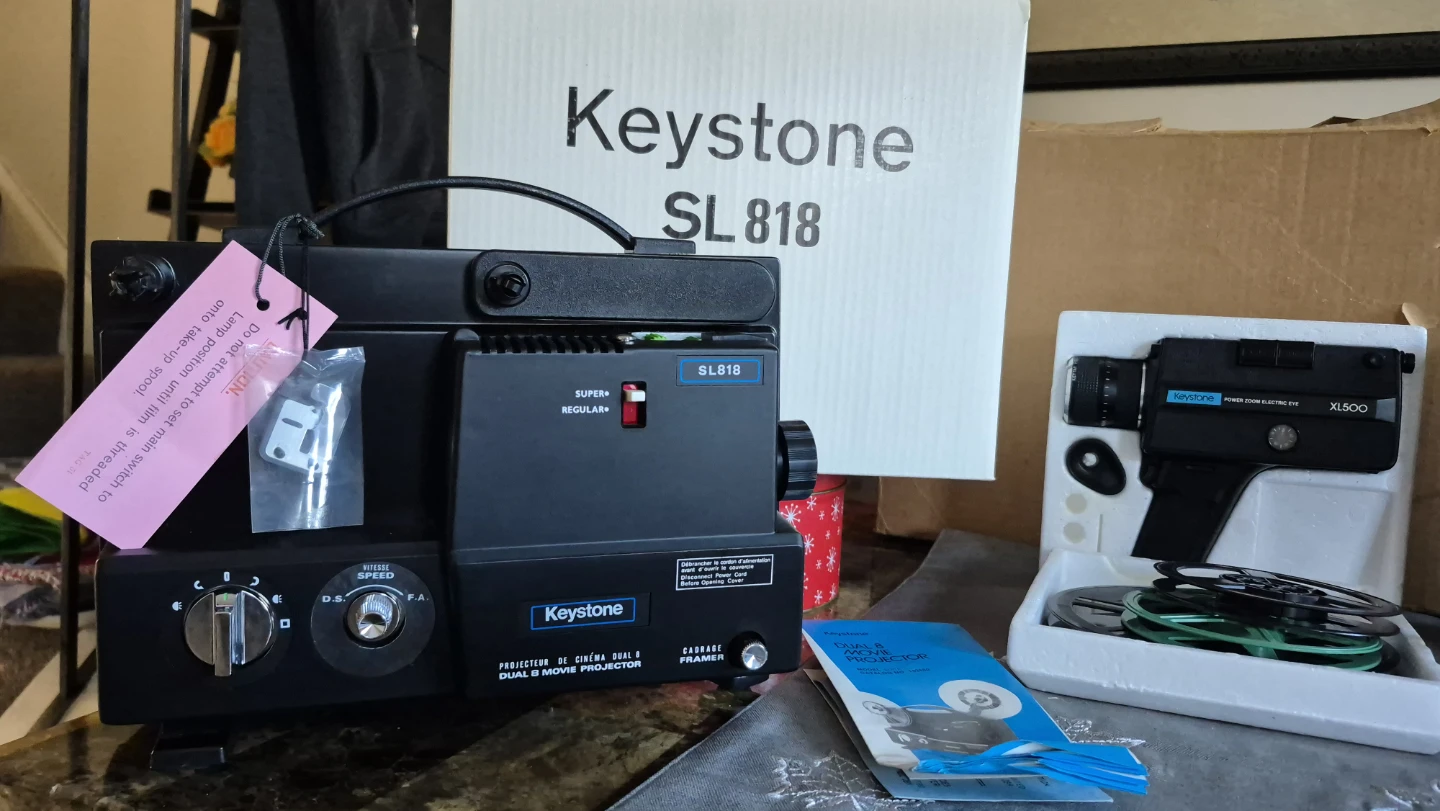 Keystone XL500 Movie Camera & SL818 Projector