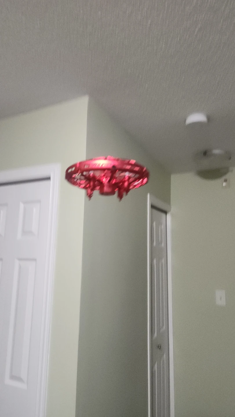 Red Flying UFO Induction Toy - photo 2